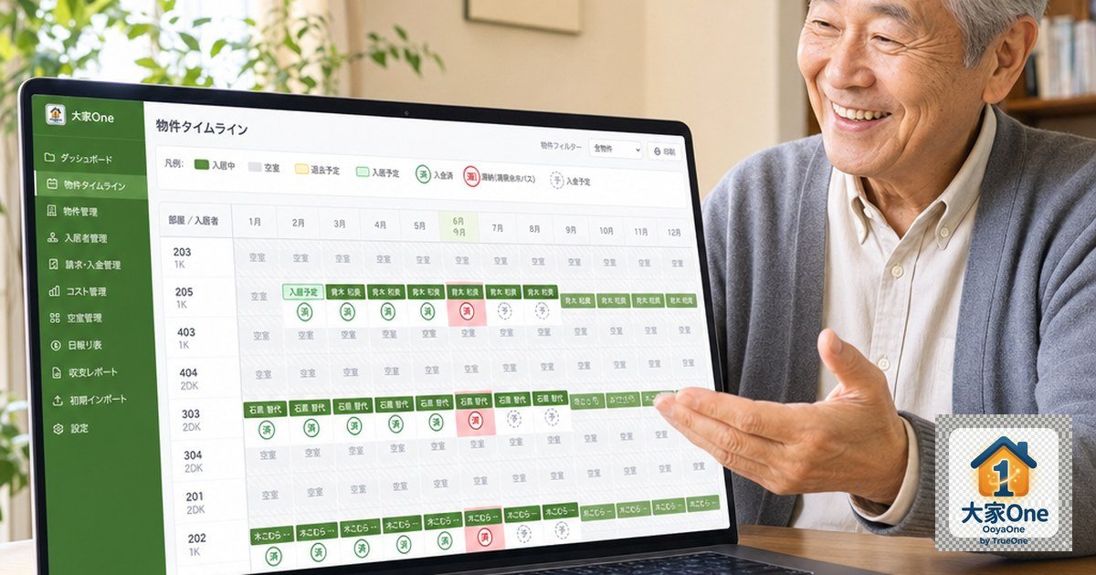 大家One — 小さな大家さん向け賃貸管理サービスの紹介画像